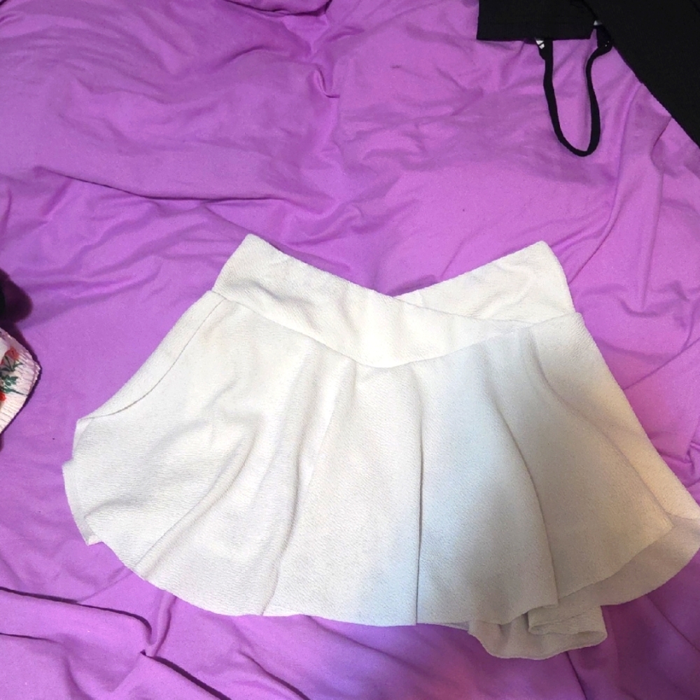 White Skort